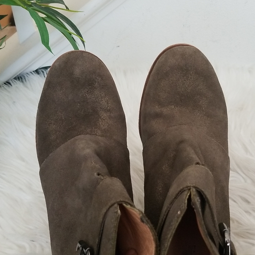 Belle Sigerson Morrison Ankle Boots Light brown Buckle Boho Size 9.5 - Picture 8 of 11